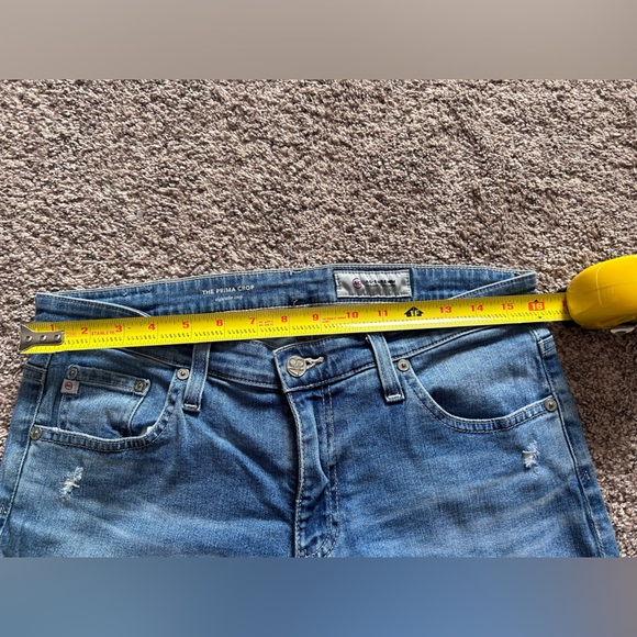 🩵AG Adriano Goldschmied The Prima Crop Cigarette Crop, size 10. - Picture 6 of 8